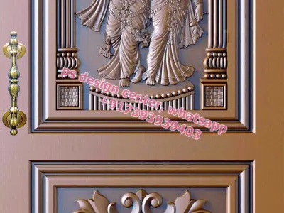 WOODEN DOORS DESIGN FOR CNC ROUTER 3D model