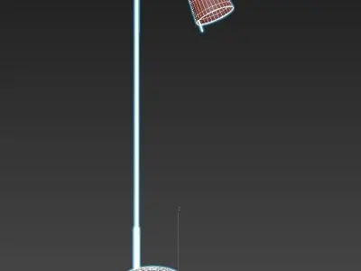 MITSU floor lamp with shade 3D model