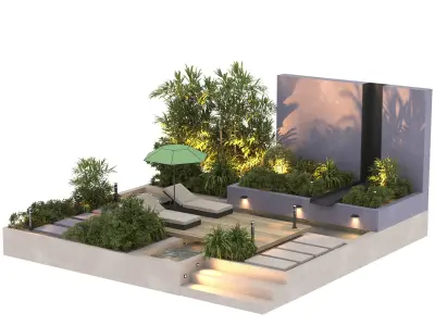 Landscape area 21 3D model