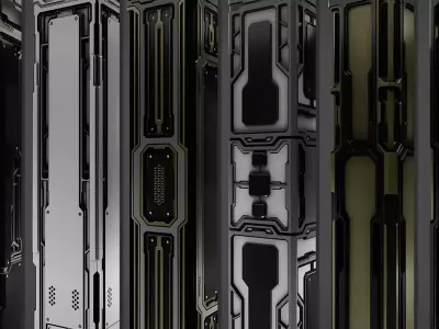 Scifi Pillar - C 3D model