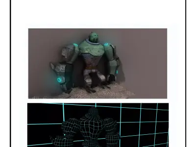 Gorilla robot concept 3D model