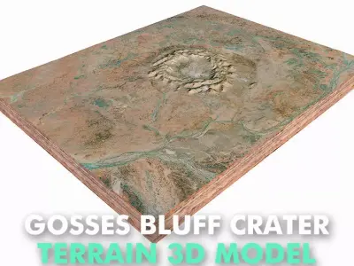 Gosses Bluff Crater Australia 3D model
