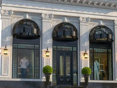 Modern Classic house 4 3D model