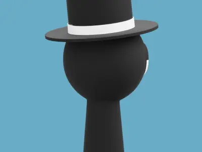 Black - Sprunki 3D model