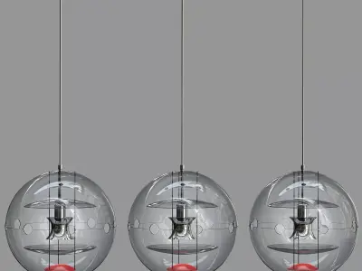 VP Globe Tinted Glass Pendant 3D model