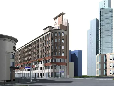 Office Building 3D model 458