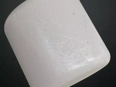 Wrinkled White Foil or Cracked Enamel PBR Seamless Texture