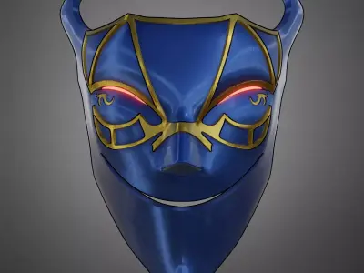 Overlord Demiurge Mask for Cosplay 3D print model