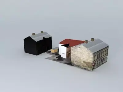 Riga Cesu street 41 body 1 body 2 Free 3D model