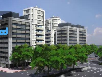 TW Street 12 lanes 3D model