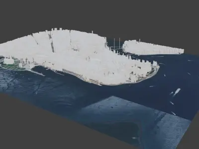 Istanbul City  Low-poly 3D model