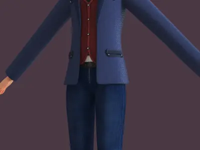  CARTOON MOTHER 3 - Rigged WOMAN 