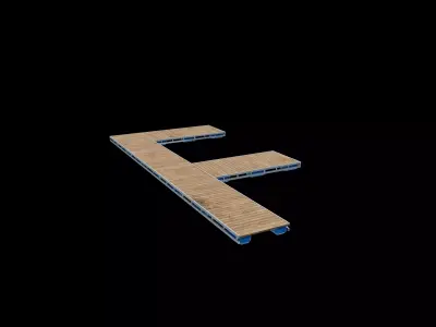 floating docks 3D model
