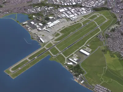 Marseille - Provence Airport - MRS Low-poly 3D model