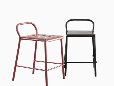 Modern Stool B 03 3D model