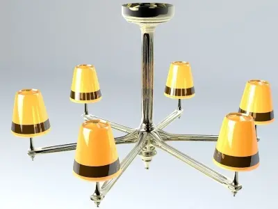 Fancy Chandeliers 3D model