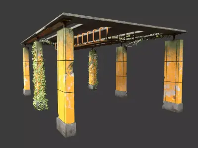 Exterior Building Pack Low-poly 3D model