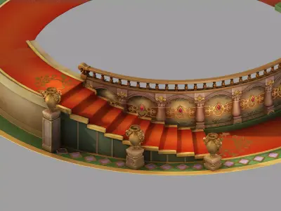 Stairs - Stairs 02 3D model