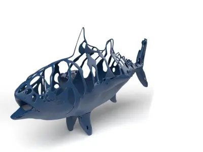 Bonito Dust Voronoi Low-poly 3D model