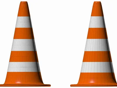 Traffic Cone 3D model