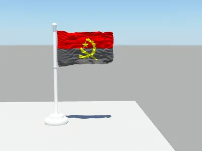 Angola Flag 3D model