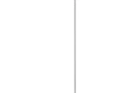 BELGRAVE WHITE GLOBE FLOOR LAMP Gold and Black 3D model