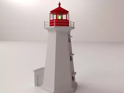 Lighthouse nova scotia 3D model