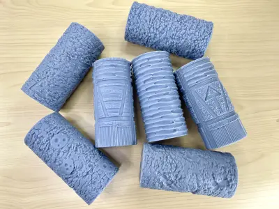 Frontline Crusaders Texture Roller and Terrain Set 3D print model