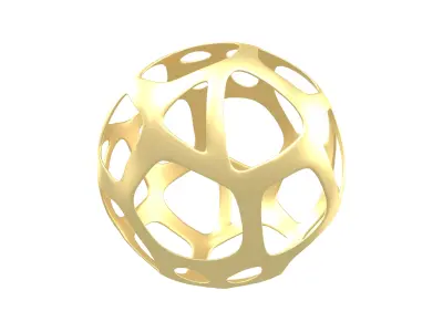 Abstract Sphere v11 001 Low-poly 3D model