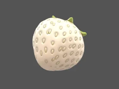 Strawberry v1 003 Low-poly 3D model