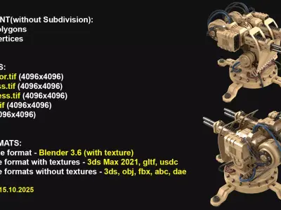Turret Concept-2-Desert 3D model