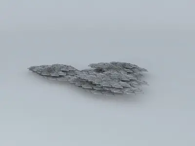 Highway cat in snow Free 3D model