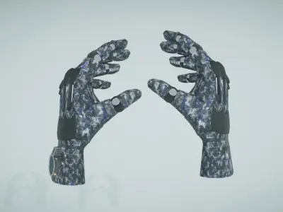 Sci Fi VR Hand Low-poly 3D model