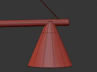 PROBE pendant light with four glass shades 3D model