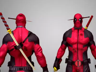 Deadpool 3d Print 3D model