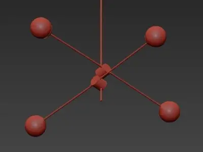 Bullarum Si 4 Chandelier 3D model