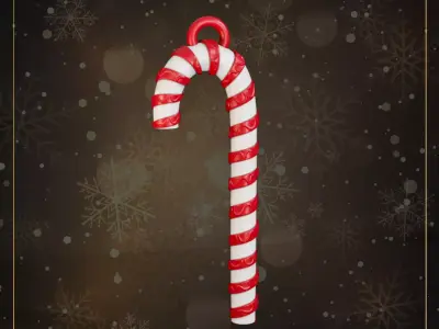 Candy Cane I Christmas Advent Calendar 3D print model