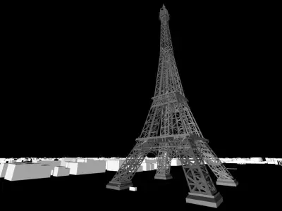 Paris city 3D model