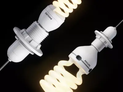 Compact Fluorescent Bulb 3D model