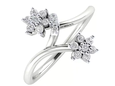 Women Ring Render 3dm STL MTL SLC JCD OBJ FBX Details 3D print model 48