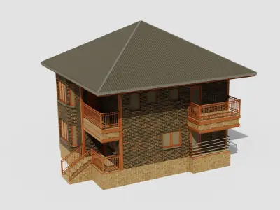 House 1 Low-poly 3D model