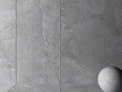 Stone Wall Tiles Manhattan Grey 120x270 Set 1 Texture