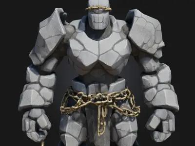 Stone Guardian  3D model