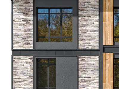 House in the Wright style 3 3D model