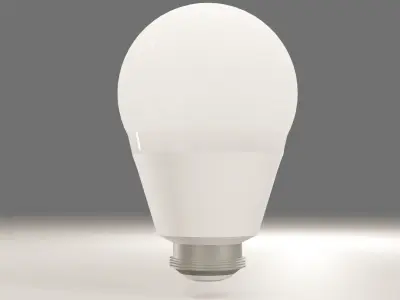 Modern Light Bulb 3D model