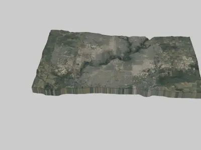 Edmonton City Low-poly 3D model