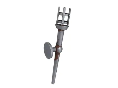 stylized torch 3D model