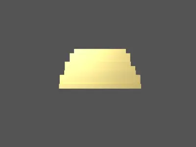 Voxel Gold Bars v1 002 Low-poly 3D model