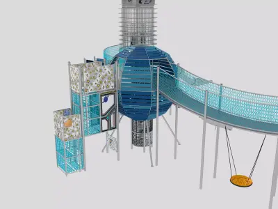 Playground for children 06 3D model
