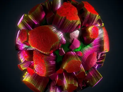 Crystal material -Aragonite- VOL 19 - Maps Sbsar Texture